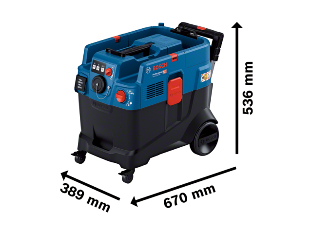 Večnamenski sesalnik Bosch GAS 12-40 MA, 1.200W, 40L, razred M, 14kg, 06019M0120